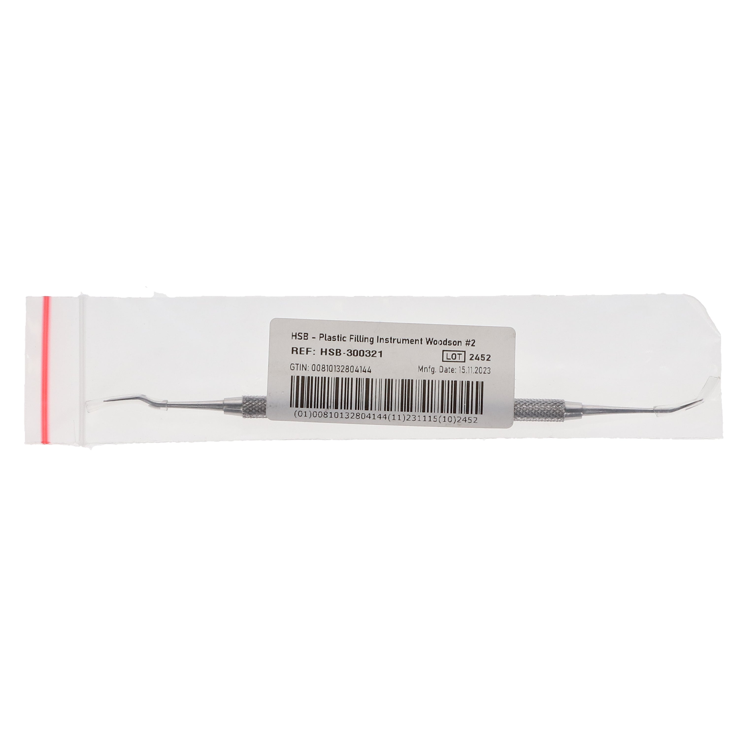 House Brand Dentistry 300321 HSB Plastic Filling Dental Instrument Woodson #2 House Brand Dentistry 300321 HSB Plastic Filling Dental Instrument Woodson #2